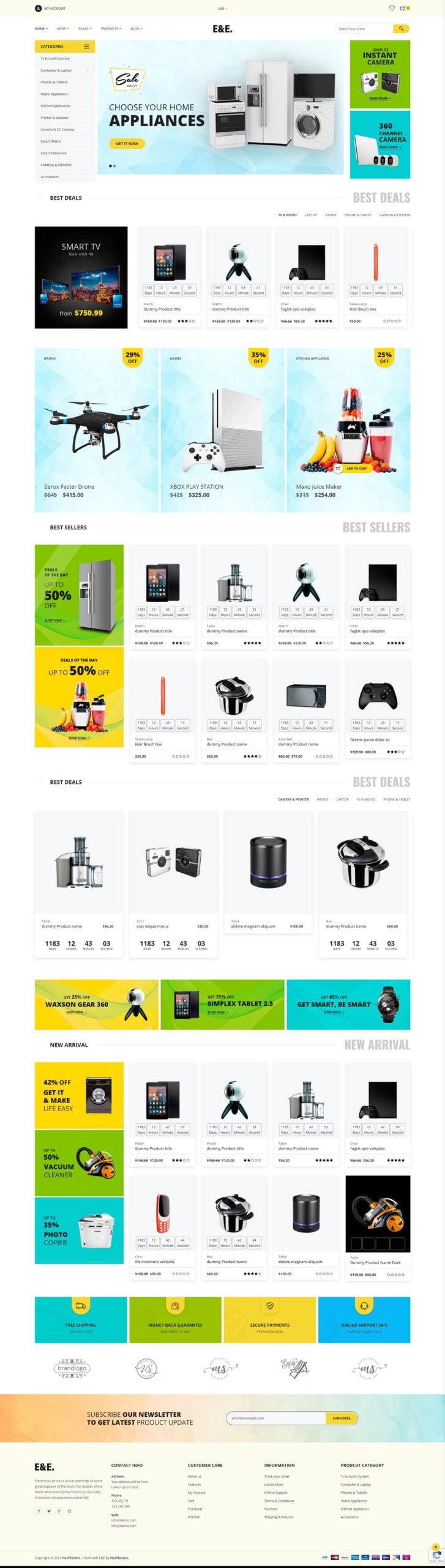 
E&E - Electronics Industry Shopify Theme