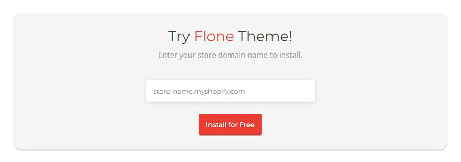 Flone - Minimal Shopify Theme trial 