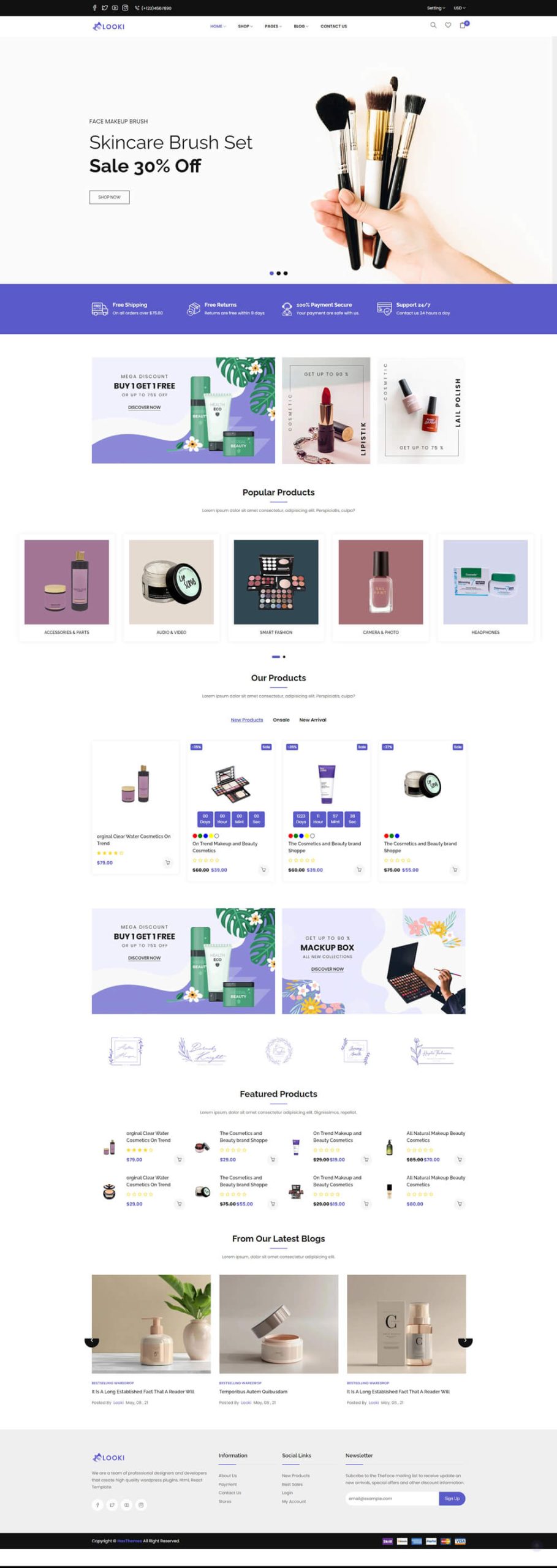 Looki - Beauty & Cosmetics e-Commerce Shopify Theme