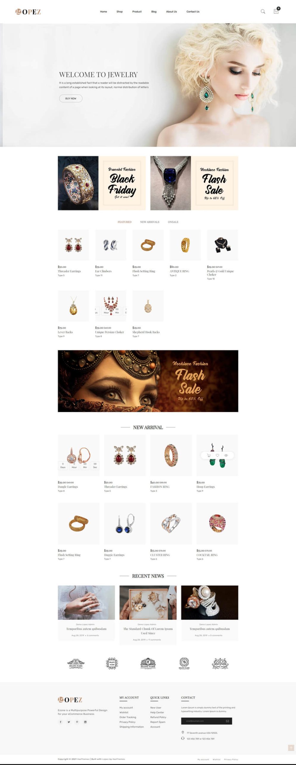 Lopez – Jewelry Shopify Theme 