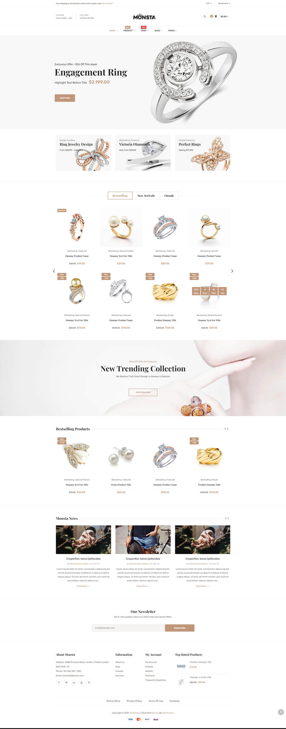 Monsta- Jewelry Responsive Shopify Theme