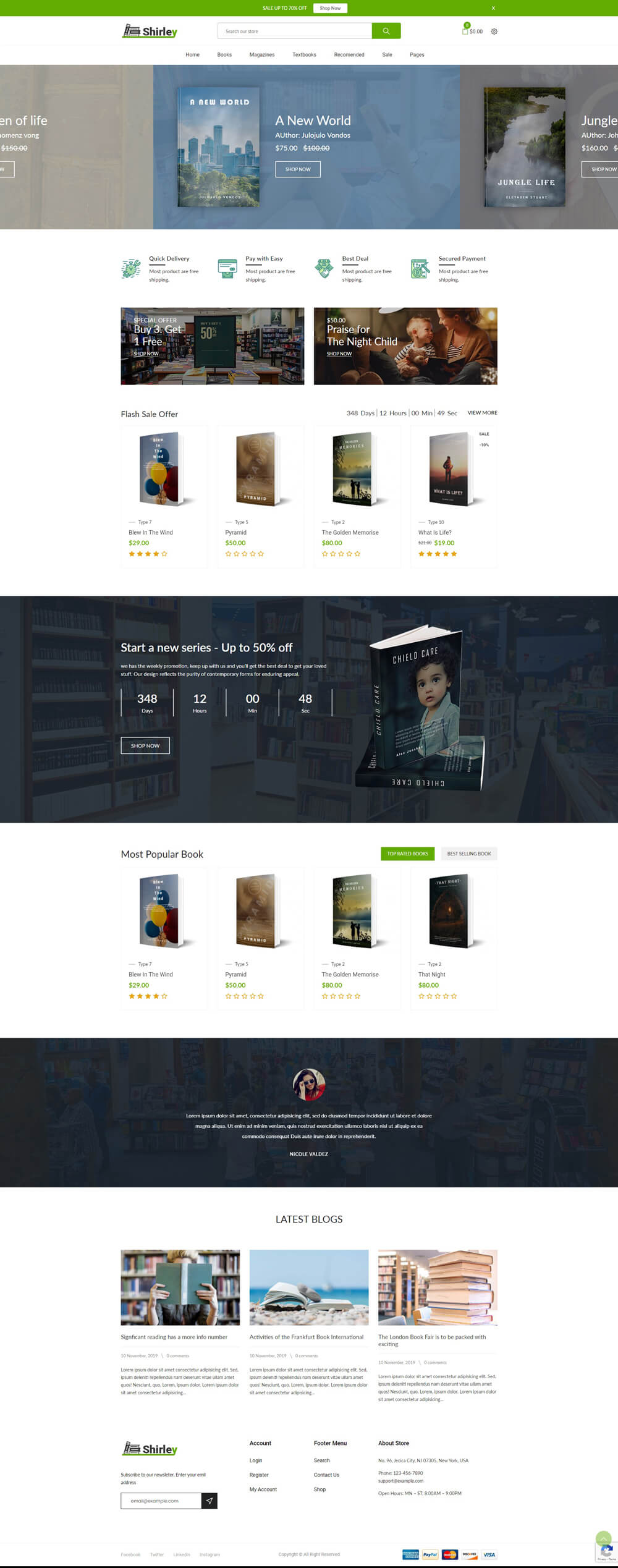 Shirley – Book Store Shopify Theme